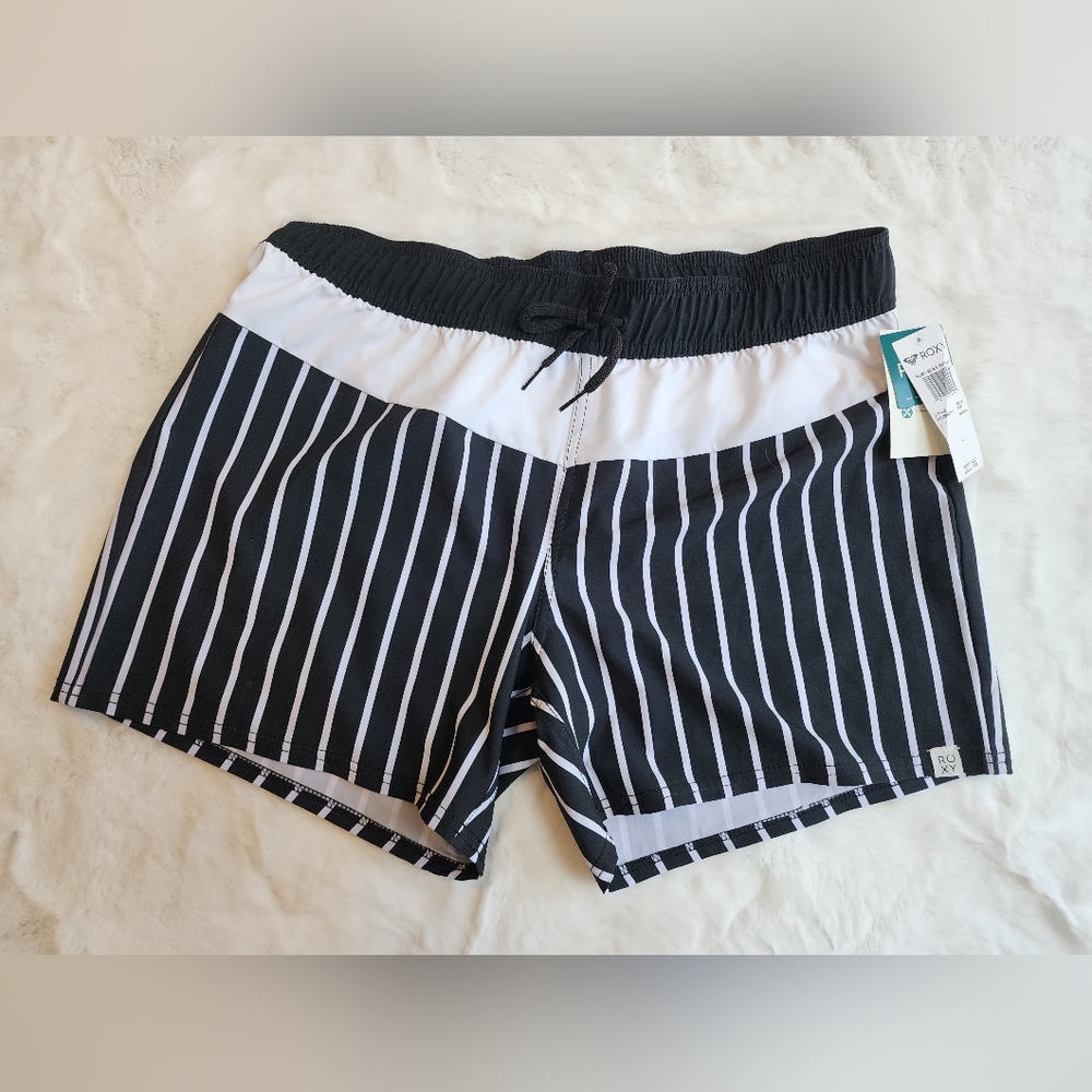 NWT, Roxy women's striped swim shorts